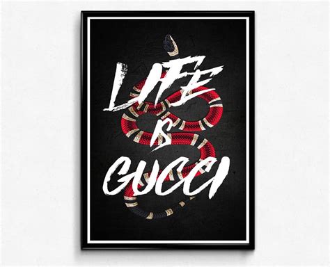 Life Is Gucci Educational Posters for Sale .